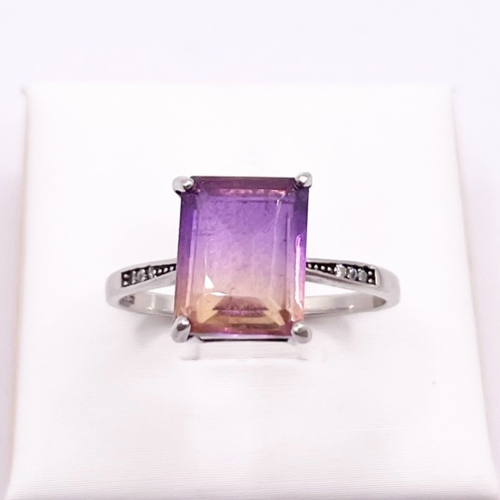 Size 9 Ametrine 925 Sterling Silver Ring